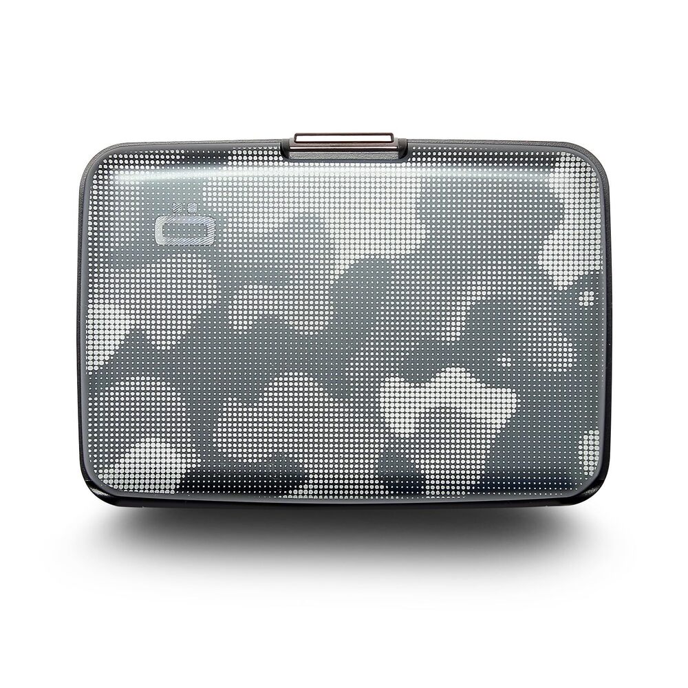 9730 Aluminum card holder with metal lock, RFID protection against fraud